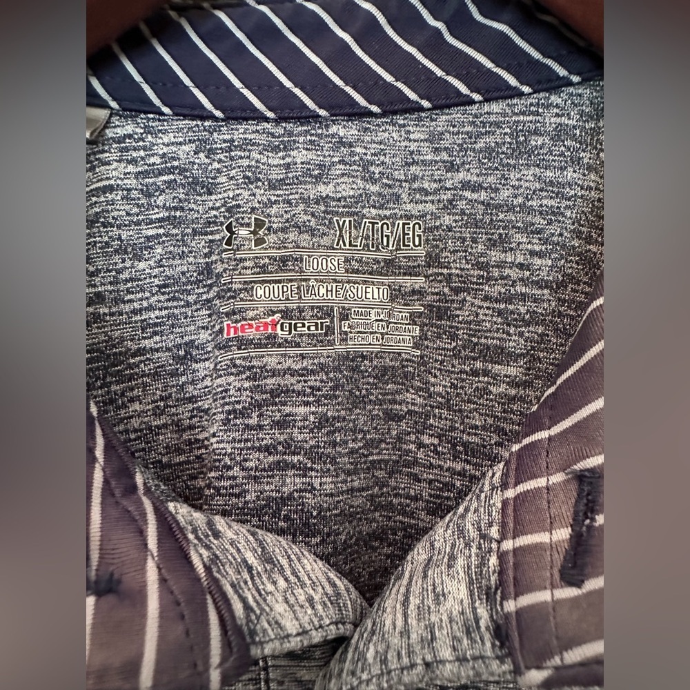 Men’s Under Armour Playoff Golf Polo Blue XL - Picture 5 of 7